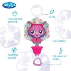 Playgro Musical Polar Pals Cat Muziekdoosje P0188321 -Babyproducten 0188321 polar pals musical pullstring arctic cat feature image