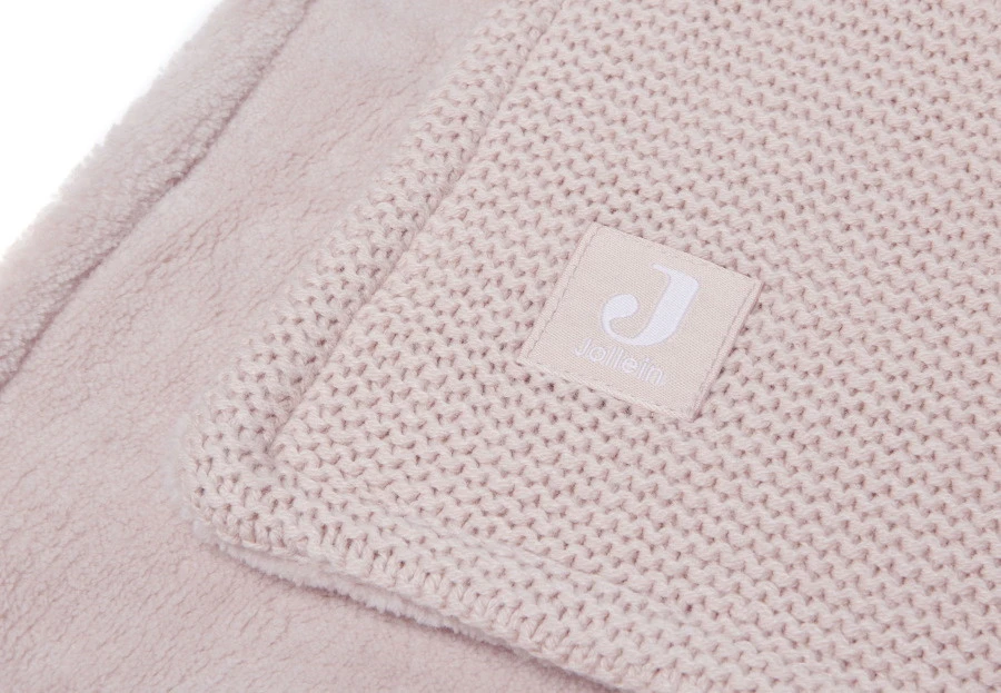 Jollein Basic Knit Pale Pink / Fleece 75 X 100 Cm Wiegdeken 517-511-65310 6 Jollein Basic Knit Pale Pink / Fleece 75 X 100 Cm Wiegdeken 517-511-65310 - Afbeelding 6