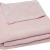 Jollein Basic Knit Pale Pink / Fleece 100 X 150 Cm Ledikantdeken 517-522-65310