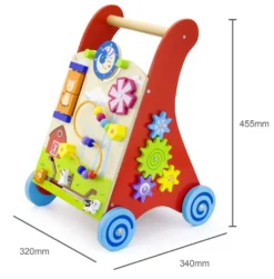 Viga Activity Walker Multicolor Houten Loopwagen 50950 12 Viga Activity Walker Multicolor Houten Loopwagen 50950 -Babyproducten Viga Activity Walker Multicolor Houten Loopwagen 50950 7