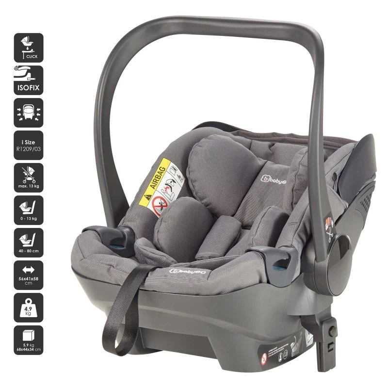 Babygo Ultra Grey I-Size Autostoel 0-13 Kg 7851 5 Babygo Ultra Grey I-Size Autostoel 0-13 Kg 7851 - Afbeelding 5