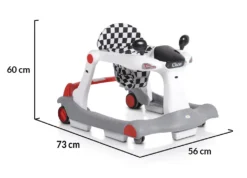 Cangaroo Chess 2-in-1 Rood Loopstoel 108886 -Babyproducten cangaroo chess 2 in 1 rood loopwagen 108886 11