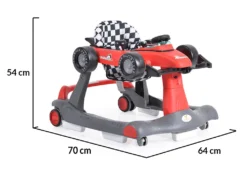 Cangaroo Daytonna Rood Loopstoel 109181 -Babyproducten cangaroo daytonna rood loopwagen 109181 9