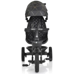 Babyproducten -Babyproducten cangaroo fusion black driewieler met duwstang 110337 2