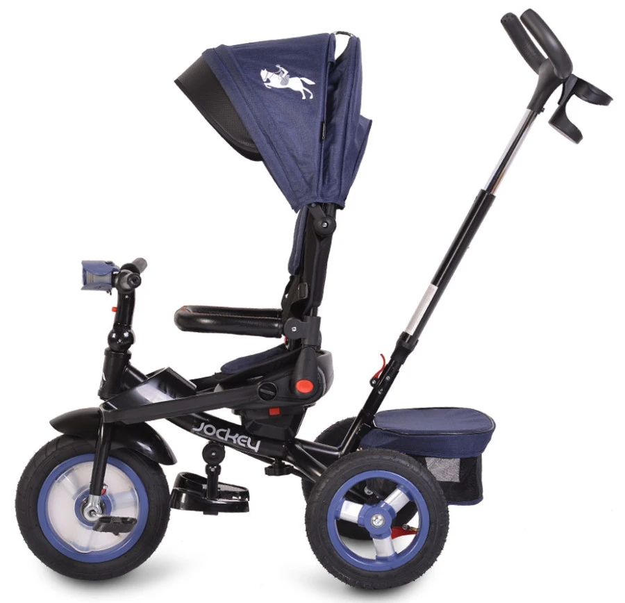 Cangaroo Jockey Trike Grey Stars Driewieler Met Duwstang En Zonnekap 5 Cangaroo Jockey Trike Grey Stars Driewieler Met Duwstang En Zonnekap - Afbeelding 5