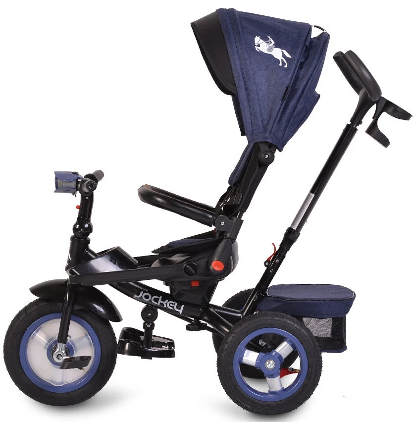 Cangaroo Jockey Trike Beige Stars Driewieler Met Duwstang En Zonnekap 7 Cangaroo Jockey Trike Beige Stars Driewieler Met Duwstang En Zonnekap - Afbeelding 7
