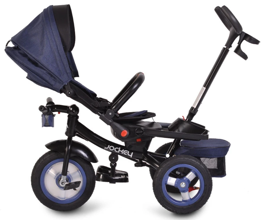 Cangaroo Jockey Trike Grey Stars Driewieler Met Duwstang En Zonnekap 10 Cangaroo Jockey Trike Grey Stars Driewieler Met Duwstang En Zonnekap - Afbeelding 10