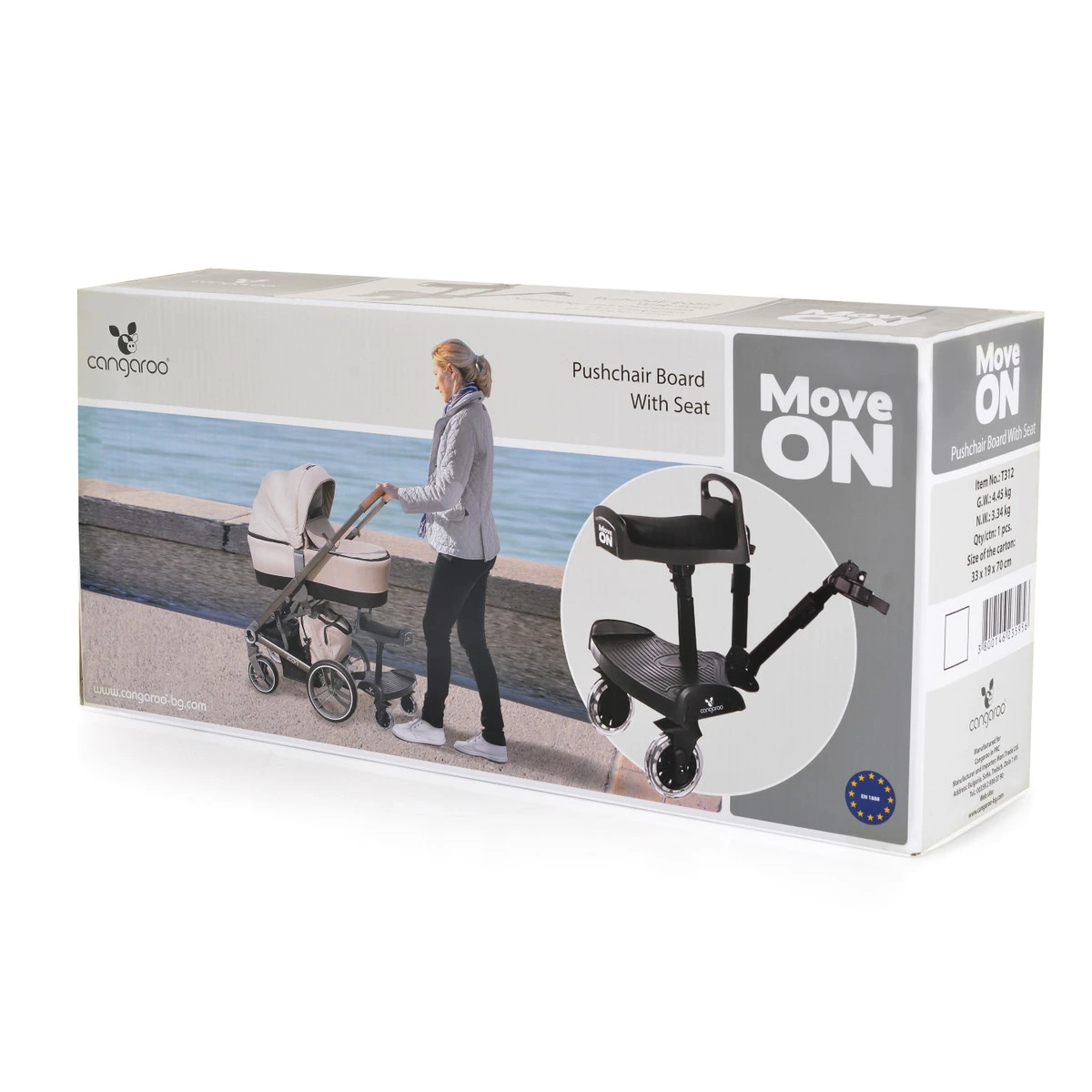 Cangaroo Move On Meerijdplankje Met Zitje 109554 10 Cangaroo Move On Meerijdplankje Met Zitje 109554 - Afbeelding 10