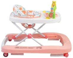 Cangaroo Walker Zoo Pink Loopstoeltje 107480 7 Cangaroo Walker Zoo Pink Loopstoeltje 107480 -Babyproducten cangaroo walker zoo pink 2 in 1 loopstoeltje 1