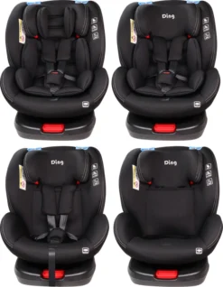 Ding Cruz Black 360° Isofix Autostoel 0-36kg DI-101919 19 Ding Cruz Black 360° Isofix Autostoel 0-36kg DI-101919 -Babyproducten di 101919 ding cruz black 4options 1