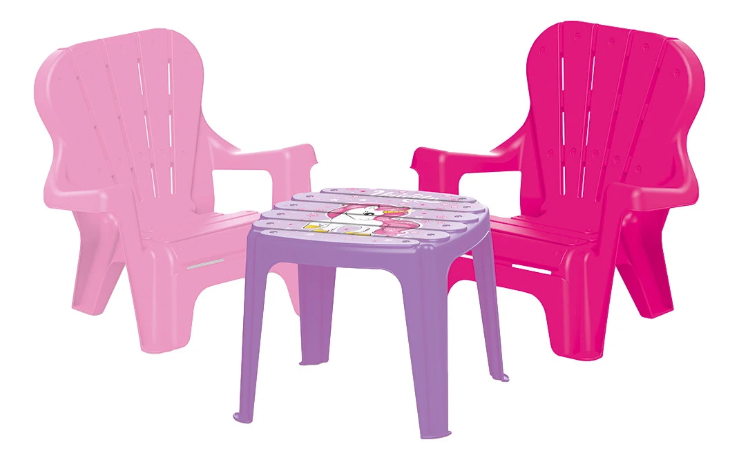Dolu Unicorn Roze Tafel Met Stoeltjes 2503 1 Dolu Unicorn Roze Tafel Met Stoeltjes 2503