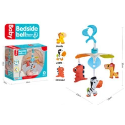 Eco Toys Blue Babymobiel Kinderwagen Speelgoed HC527701 -Babyproducten eco toys animals muziekmobiel 3