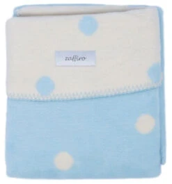 Zaffiro Ecru & Blauw Gestipt 100 X 150 Cm Ledikantdeken 15311 -Babyproducten ecrulichtblauwstippendeken 4
