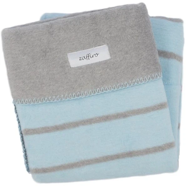Zaffiro Grijs & Lichtblauw Gestreept 75 X 100 Cm Wiegdeken 15205 1 Zaffiro Grijs & Lichtblauw Gestreept 75 X 100 Cm Wiegdeken 15205