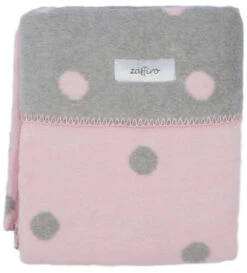 Zaffiro Grijs & Roze Gestipt 100 X 150 Cm Ledikantdeken 15342 -Babyproducten grijsrozestippendeken 4