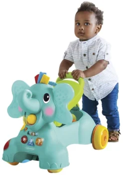 Infantino Sensory Ollie 3-in-1 Olifant Loopwagen BK-217023 -Babyproducten infantino ollie olifant 3 in 1 loopwagen 8