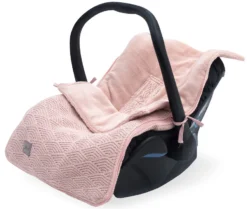 Jollein River Knit Pale Pink 3/5 Punts 0-9 Maanden Autostoel Voetenzak 025-811-65286