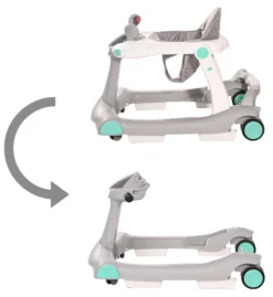 Lorelli Rider Pink & Grey 2-in-1 Loopstoeltje 1012039-0002 -Babyproducten lorelli rider grey white 2 in 1 loopstoeltje 1012039 0001 6 4 2