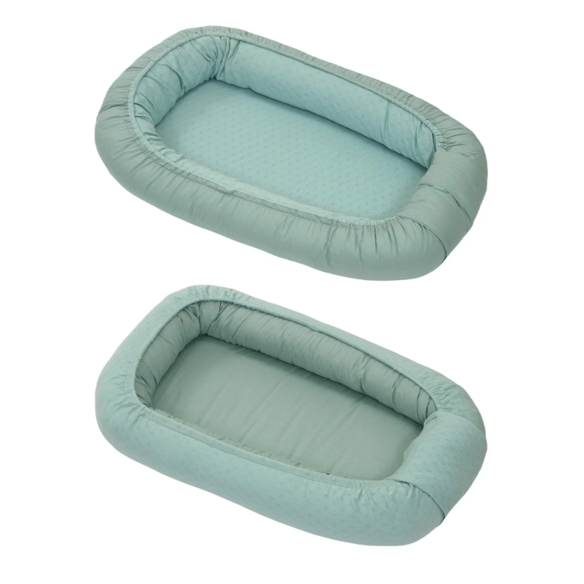 MamaLoes Amy Ajour Stonegreen Omkeerbaar Babynest 84261 2 MamaLoes Amy Ajour Stonegreen Omkeerbaar Babynest 84261 - Afbeelding 2