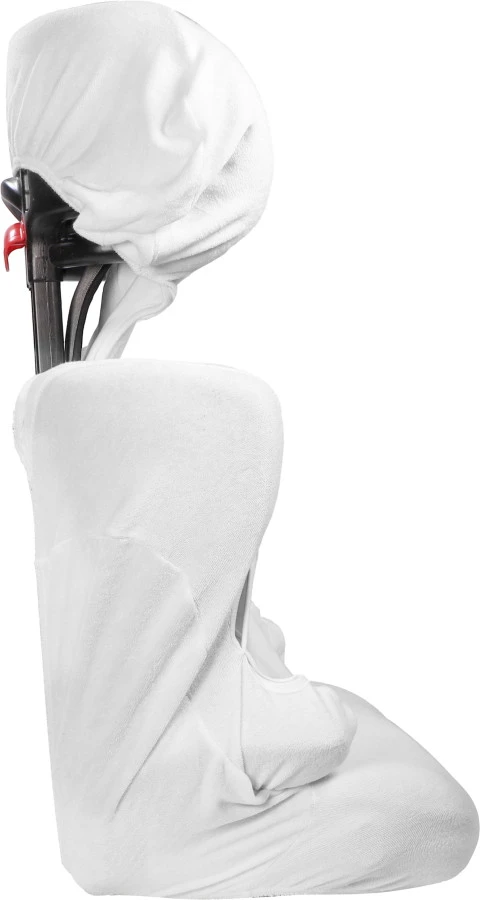 MamaLoes Badstof White Groep 2/3 Autostoelhoes ML6488 2 MamaLoes Badstof White Groep 2/3 Autostoelhoes ML6488 - Afbeelding 2