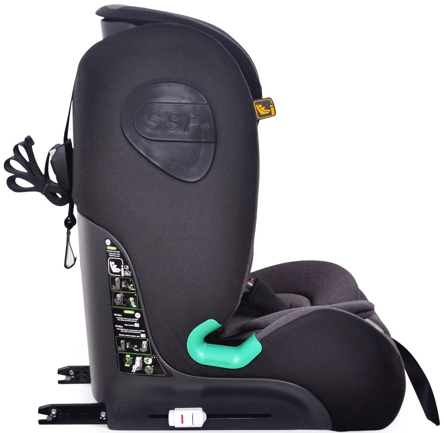 Ding York Black Leather I-Size Autostoel 9-36 Kg K63 - Afbeelding 5