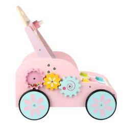 Eco Toys Roze Houten Activiteiten Loopwagen HC494888 -Babyproducten mamaloes eco toys roze houten activiteiten loopwagen hc494888 00