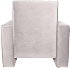 Ding Jamie Velvet Grijs Kinderfauteuil DI-34204 -Babyproducten mamaloes kinderfauteuil velvet grijs 03k