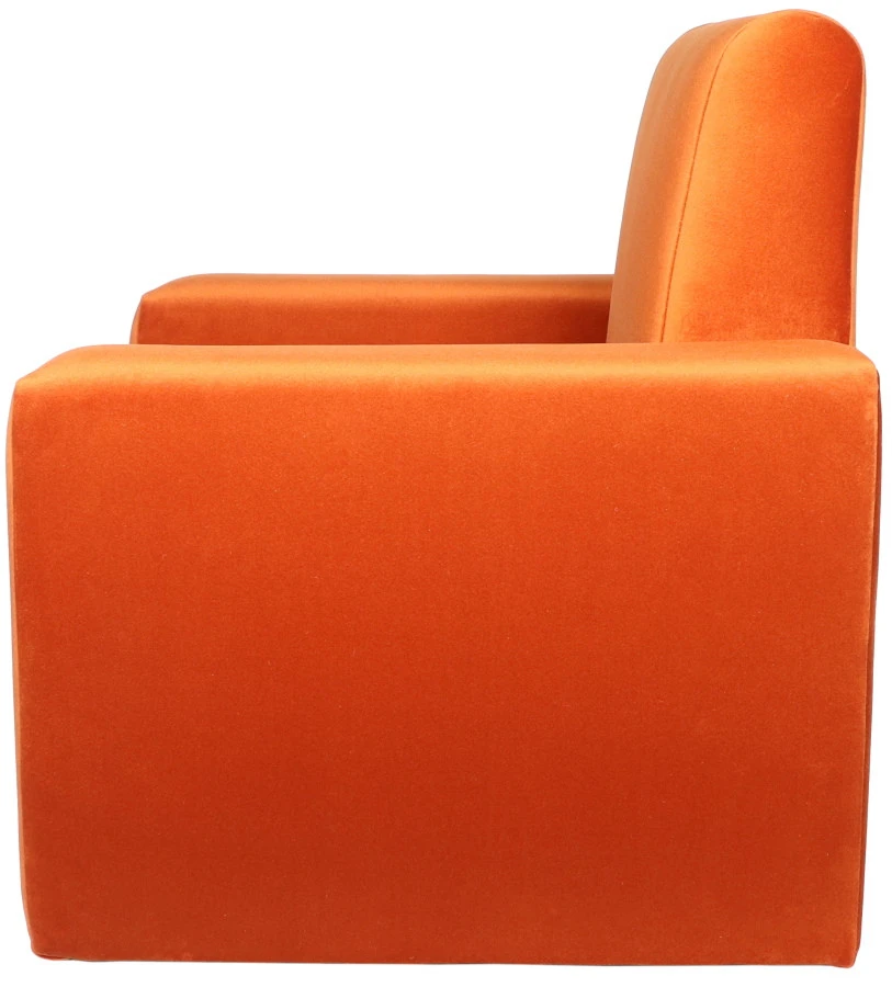 Ding Jamie Velvet Sienna Kinderfauteuil DI-34202 3 Ding Jamie Velvet Sienna Kinderfauteuil DI-34202 - Afbeelding 3