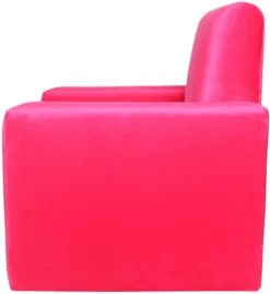 Ding Jamie Velvet Roze Kinderfauteuil DI-34206 -Babyproducten mamaloes kinderfauteuil velvet roze 02k