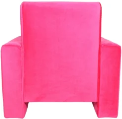 Ding Jamie Velvet Roze Kinderfauteuil DI-34206 -Babyproducten mamaloes kinderfauteuil velvet roze 03k