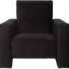 Ding Jamie Velvet Zwart Kinderfauteuil DI-34203