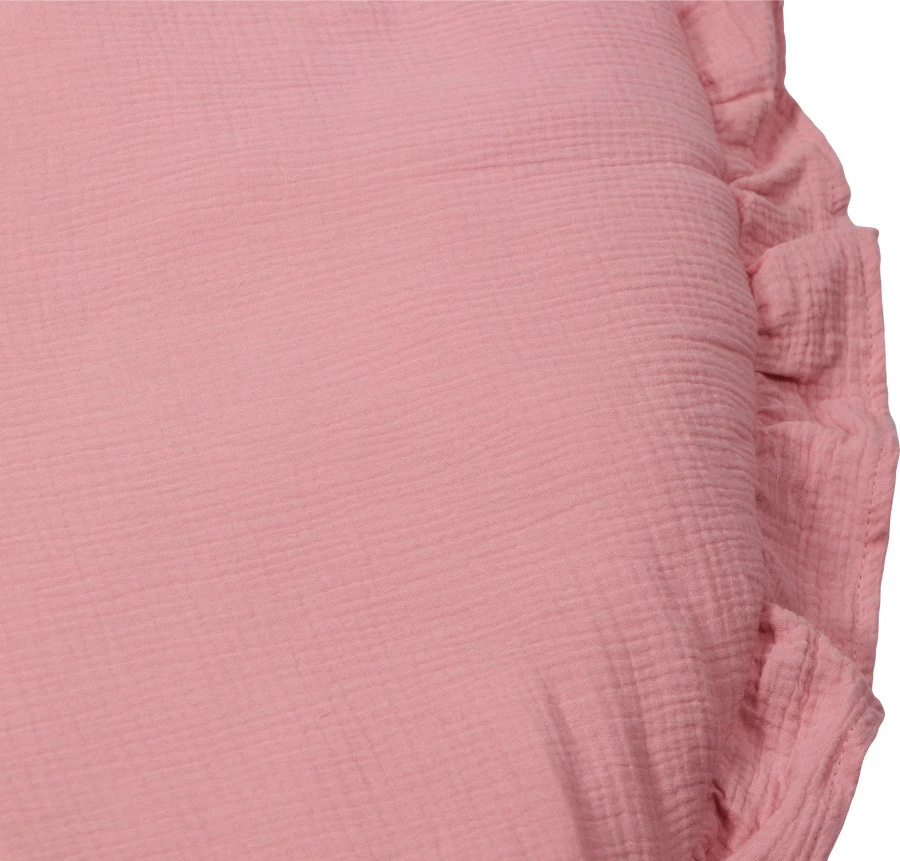 MamaLoes Soft Cotton Ruffle Licht Roze 90 Cm Rond Boxkleed ML020245 3 MamaLoes Soft Cotton Ruffle Licht Roze 90 Cm Rond Boxkleed ML020245 - Afbeelding 3