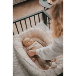 MamaLoes Panther Army Green Omkeerbaar Babynest ML3038 -Babyproducten mamaloes stippen omkeerbaar babynest ml020107 11