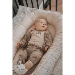 MamaLoes Panther Army Green Omkeerbaar Babynest ML3038 -Babyproducten mamaloes stippen omkeerbaar babynest ml020107 12