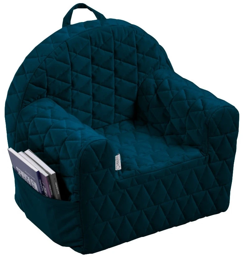 Albero Mio Velvet Navy Kinderfauteuil 1 Albero Mio Velvet Navy Kinderfauteuil