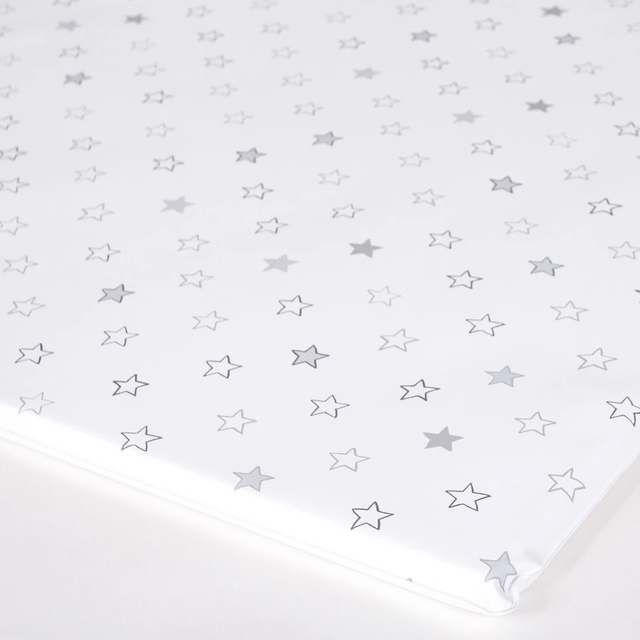 MamaLoes White/Grey Stars Boxdek W-388588 2 MamaLoes White/Grey Stars Boxdek W-388588 - Afbeelding 2