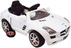Eco Toys Mercedes SLS Wit Elektrische Kinderauto CLB-681r -Babyproducten mercedes wit 1