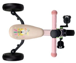 Momi Loris Pink 4-in-1 Ride-On Loopfiets ROBI00039 -Babyproducten momi loris pink 4 in 1 ride on loopfiets robi00039 4