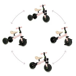 Momi Loris Pink 4-in-1 Ride-On Loopfiets ROBI00039 -Babyproducten momi loris pink 4 in 1 ride on loopfiets robi00039 9