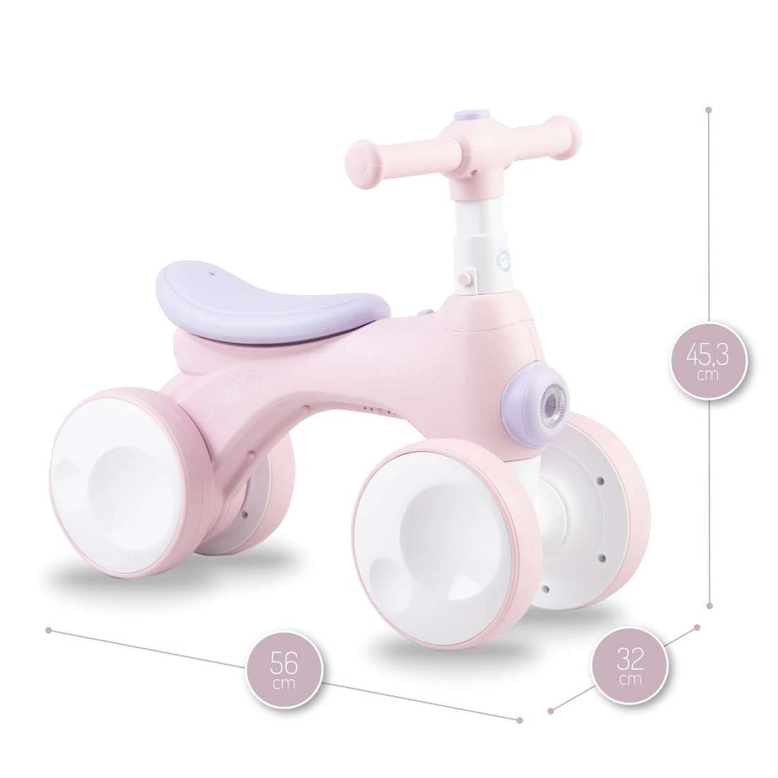 Momi Tobis Pink Ride-On Bubbles Loopfiets ROBI00042 10 Momi Tobis Pink Ride-On Bubbles Loopfiets ROBI00042 - Afbeelding 10