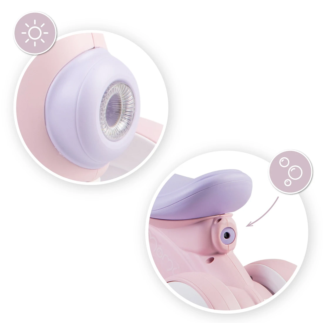 Momi Tobis Pink Ride-On Bubbles Loopfiets ROBI00042 5 Momi Tobis Pink Ride-On Bubbles Loopfiets ROBI00042 - Afbeelding 5