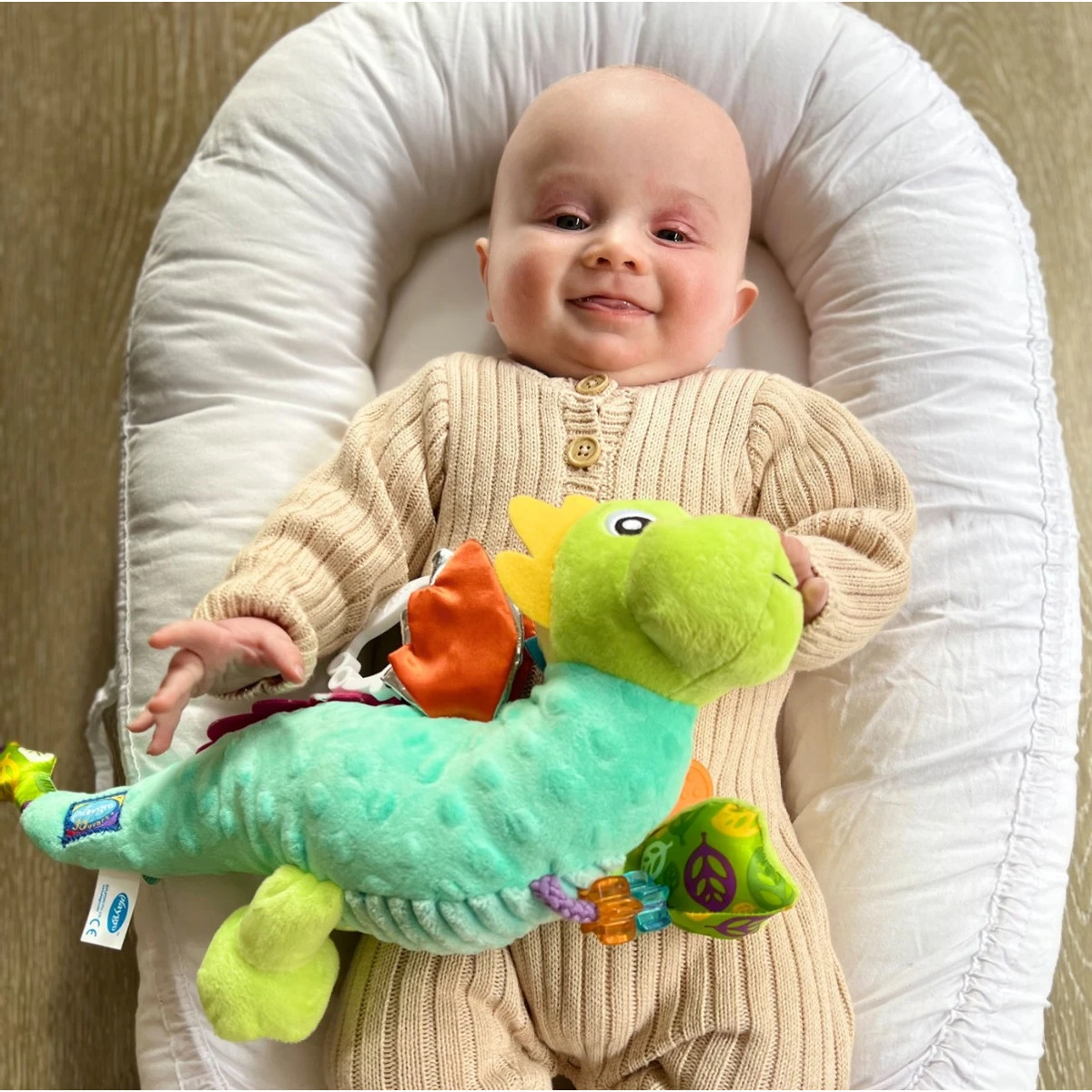 Playgro Sensory Friends Dusty Dragon Buggyspeeltje P0188473 9 Playgro Sensory Friends Dusty Dragon Buggyspeeltje P0188473 - Afbeelding 9