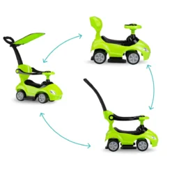 QKids Lolo Lime Green 2-in-1 Ride-on Loopauto QKIDS00007 16 QKids Lolo Lime Green 2-in-1 Ride-on Loopauto QKIDS00007 -Babyproducten qkids lolo lime green 2 in 1 ride on loopauto qkids00007 7