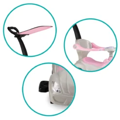 QKids Lolo Pink 2-in-1 Ride-on Loopauto QKIDS00006 -Babyproducten qkids lolo pink 2 in 1 ride on loopauto qkids00006 8