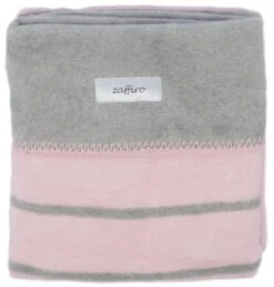 Zaffiro Grijs & Lichtroze Gestreept 75 X 100 Cm Wiegdeken 15120 -Babyproducten rozegrijzestrependeken 4