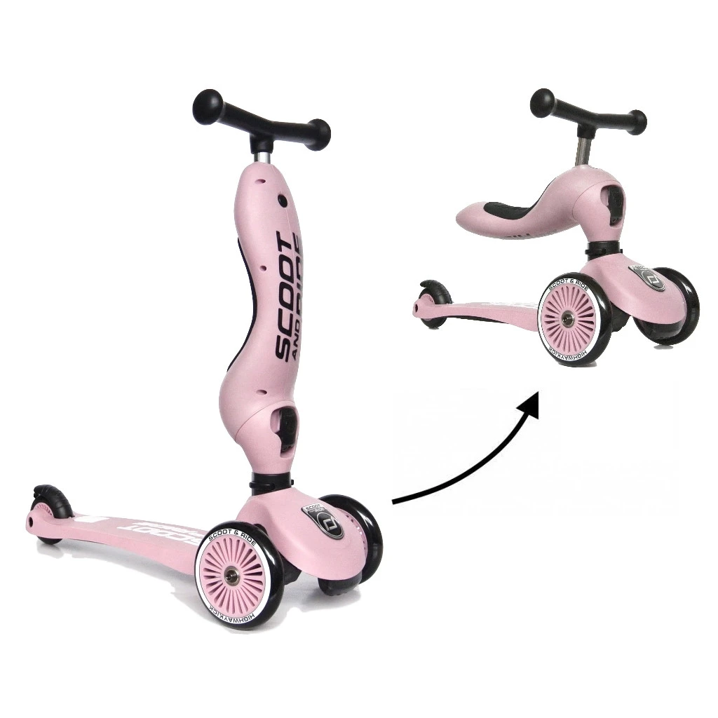 Scoot And Ride Rose Highwaykick 1 Step/Loopfiets SR-96270 1 Scoot And Ride Rose Highwaykick 1 Step/Loopfiets SR-96270