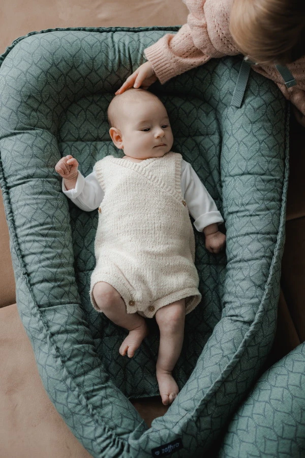 Zaffiro Beige Leaves Babynest 0978 5 Zaffiro Beige Leaves Babynest 0978 - Afbeelding 5