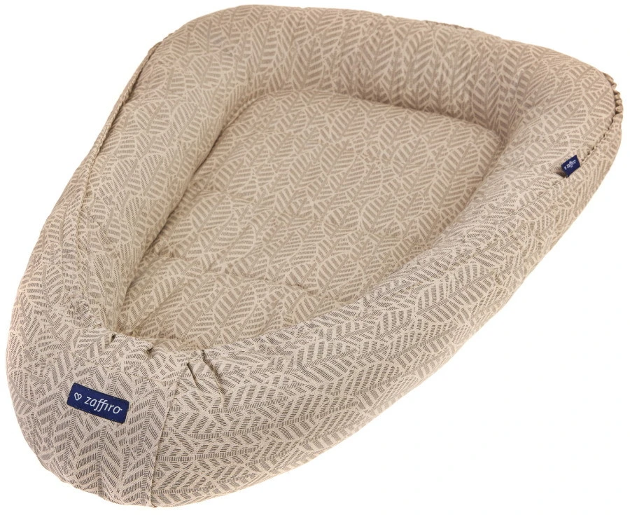 Zaffiro Beige Leaves Babynest 0978 2 Zaffiro Beige Leaves Babynest 0978 - Afbeelding 2