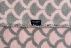 Zaffiro Grijs & Lichtroze Halve Cirkels 75 X 100 Cm Wiegdeken 40726 -Babyproducten zaffiro deken halve cirkels grijs lichtroze ba1 3 2