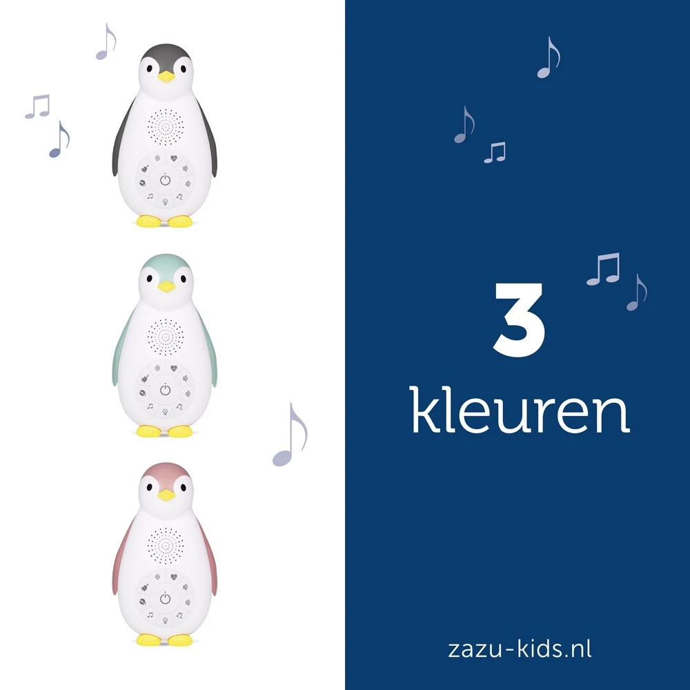 Zazu Zoe De Pinguin Grijs 3 In 1 Muziekdoosje ZA-ZOE-01 8 Zazu Zoe De Pinguin Grijs 3 In 1 Muziekdoosje ZA-ZOE-01 - Afbeelding 8
